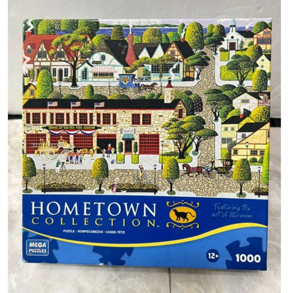Hometown Collection "Carmel Firehouse" 1000 Pc Puzzle Heronim Americana Vintage